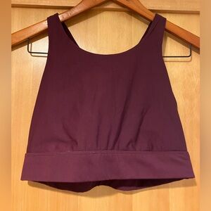 Purple Cropped Tank Top